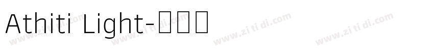 Athiti Light字体转换
